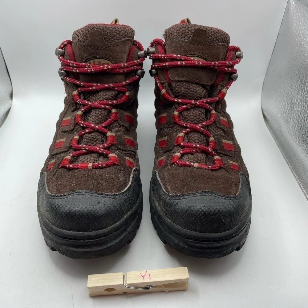 L.L Bean Goretex brown suede boots boys 4/ womens 5.5